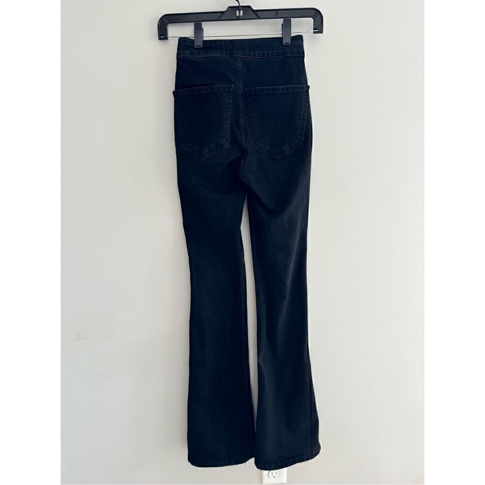 Zara Black Flare High Waisted Denim Jeans, Women’s Size 0